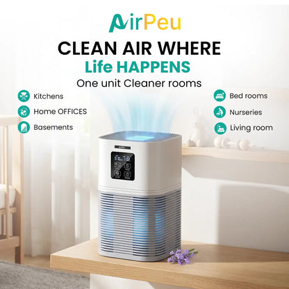 AirPeu H13 HEPA Air Purifier for Large Rooms (140m²)