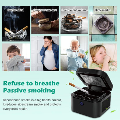 AirPeu Smokeless Ashtray Purifier (Fresh Air in Your Car, Home, and Office)