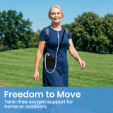 1–3L/Min Portable Oxygen Concentrator | 1.1lb Lightweight Design | Free Carry Bag